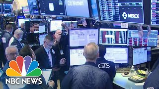 Stock Trading Halted After Markets Plunge At Market Open  NBC News [upl. by Doralia574]