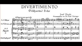 Haydns Divertimento in Bflat major Movt 1 Allegro con spirito [upl. by Aterg]