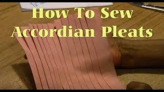 How To Sew Accordion Pleats [upl. by Lib]