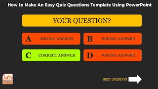 How to Make An Easy Quiz Questions Template Using PowerPoint [upl. by Adniralc]