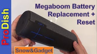 Megaboom Battery Replacement  Reset and it charges again [upl. by Mireielle]