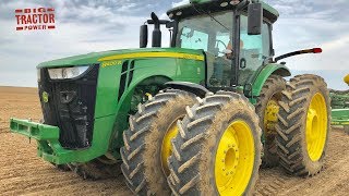 John Deere 8400R Tractor Planting Corn [upl. by Udela]