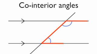 Angles in parallel lines cointerior angles [upl. by Arlo277]