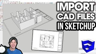 Importing CAD FILES into SketchUp [upl. by Pence28]