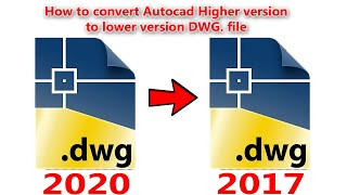 How To Open Higher Version DWG File in Lower Version AutoCAD Program  QasimCAD  Tutorial2 [upl. by Adams208]