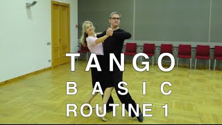 How to Dance Tango  Basic Routine 1 [upl. by Barbe]