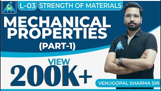 Strength of Materials  Module 1  Mechanical Properties  Part 1 Lecture 3 [upl. by Armilla]