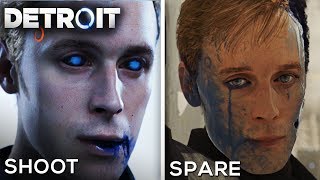 Shoot Simon vs Spare Simon Good and Bad Consequences  DETROIT BECOME HUMAN [upl. by Bayer]