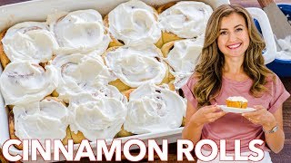 Easy Homemade Cinnamon Rolls Recipe [upl. by Aisirtap]