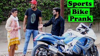 Sports Bike Prank  Pranks In Pakistan  Humanitarians [upl. by Cutlerr265]