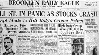 24th October 1929 Wall Street Crash begins on Black Thursday [upl. by Eniladam]