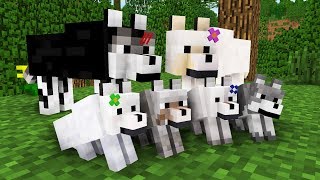 WOLF LIFE MOVIE  Cubic Minecraft Animations  All Episodes  BONUS [upl. by Amled]