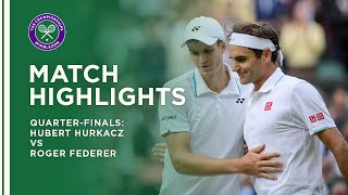 Hubert Hurkacz vs Roger Federer  QuarterFinal Highlights  Wimbledon 2021 [upl. by Acsot]