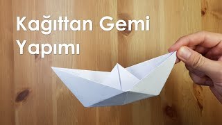 Kağıttan Gemi Yapımı A4 kağıt [upl. by Anatsirhc]