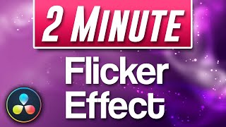 Davinci Resolve  How to do Flicker Effect [upl. by Erdnaxela]