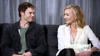 Yvonne Strahovski amp Micheal C Hall Dexter Comic Con San Diego 2012 [upl. by Tirza]