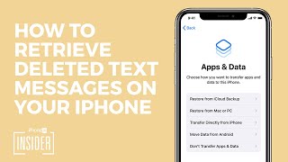 How to Retrieve Deleted Text Messages on Your iPhone Updated for iOS 16 [upl. by Aynot]