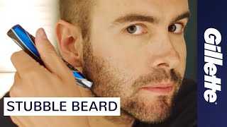 Beard Trimming How to Maintain Scruff and Stubble  Gillette STYLER [upl. by Redmund]