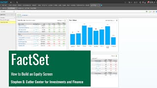 Introduction to Screening in FactSet [upl. by Ardussi]