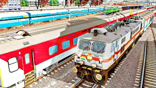 Bangalore Rajdhani Express  Indian Railways Trains Simulator  Train Games [upl. by Eilyak]