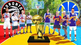 Raptors vs Warriors NBA FINALS Basketball challenges [upl. by Bore]