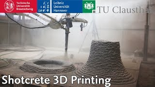 Shotcrete 3D Printing  DBFL  TU Braunschweig [upl. by Gennaro676]