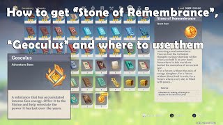 Stone of Remembrance Guide  Genshin Impact [upl. by Nyrad873]