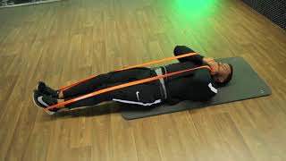 How To Do Resistance Band Leg Press  Exercise Demo [upl. by Thedric]