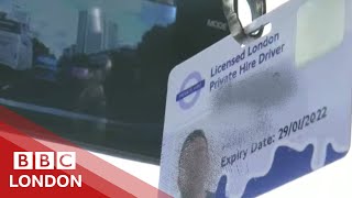 Hundreds of Londons minicabs could be working illegally  BBC London [upl. by Ameer812]