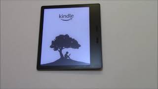 How To Restore An Amazon Kindle Oasis 10th Generation Ebook Reader to Factory Settings [upl. by Ayikin]