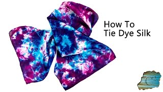 How To Tie Dye Silk [upl. by Lupita]