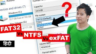 What is file system  Fat32 vs NTFS vs exFAT Big Difference  kya antar hai [upl. by Halie623]