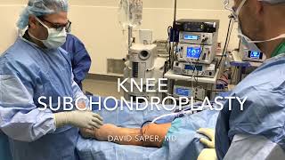 Subchondroplasty procedure for tibial plateau insufficiency fracture Demo by David Saper MD [upl. by Mansfield292]