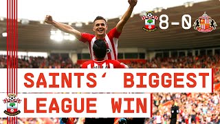 CLASSIC MATCH  Southampton beat Sunderland 80 for clubs biggest ever Premier League win [upl. by Finnegan]