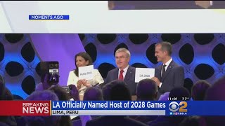 LA Officially Named Host Of 2028 Summer Olympics [upl. by Tiram]