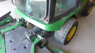 John Deere 1445 Deck Removal [upl. by Zoie]