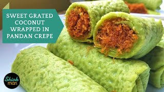 A MustTry for Any Kueh Lover How to make Kueh Dadar Kuih Ketayap [upl. by Lennahs16]