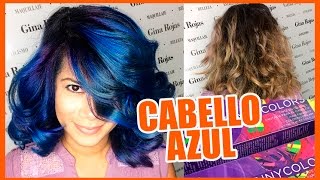 CABELLO AZUL FANTASÍA  Blue Hair Fantasy tutorial CabelloFantasia [upl. by Sanders]