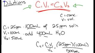 TRU Chemistry Labs How To do Dilution Calculations [upl. by Yarased]