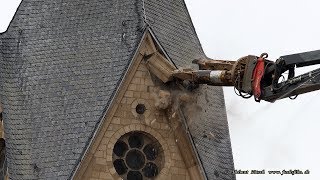 Immerather Dom wird abgerissen – demolition of a cathedral – Kirchenabriss [upl. by Nosecyrb]