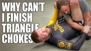 Finishing The Triangle Choke  JiuJitsu Fixes [upl. by Wolfgram90]