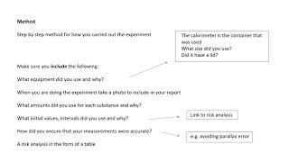 BTEC Applied Science Unit 2 Calorimetry 3 The Report [upl. by Iphigenia]