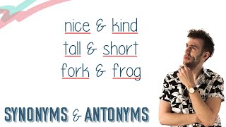 SYNONYMS amp ANTONYMS  English Lesson [upl. by Lehcin]