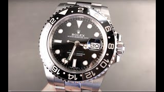 Rolex GMTMaster II Black Bezel 116710LN Rolex Watch Review [upl. by Coop]