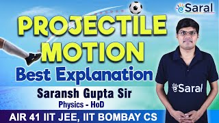 Kinematics 2D  Projectile Motion  Class 11 JEE NEET Physics  Saransh Sir – eSaral [upl. by Nnahtebazile]