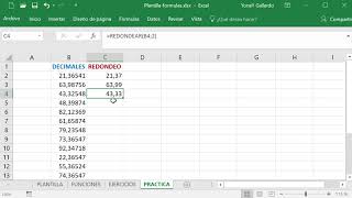 Función REDONDEAR en Excel [upl. by Lennor747]