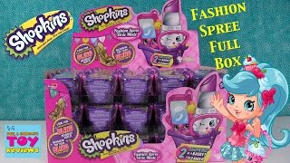 Shopkins Fashion Spree Full Box Opening Unboxing  NEW Toy Review  PSToyReviews [upl. by Eiramalegna942]