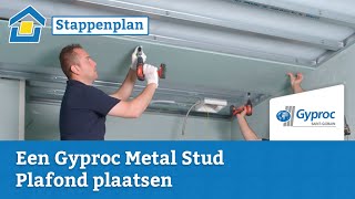 How to een Gyproc Metal Stud Plafond plaatsen [upl. by Annahpos275]