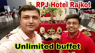 RPJ Hotel Rajkot Unlimited Food  Rooftop dinner at RPJ Rajkot [upl. by Ynnatirb751]