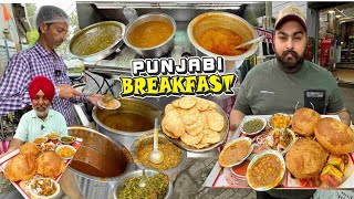 Ludhiana Ka OMG Sunday Nashta  Desi Ghee Street Food India [upl. by Aytnahs659]